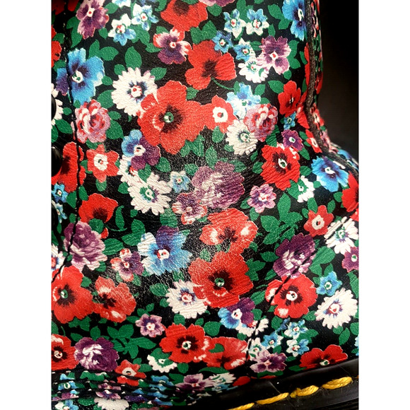 Dr. Martens Pascal Black Wild Poppy US 6 EU 37 UK 4‎ 1460 Boot VTG Floral Docs - Picture 10 of 13